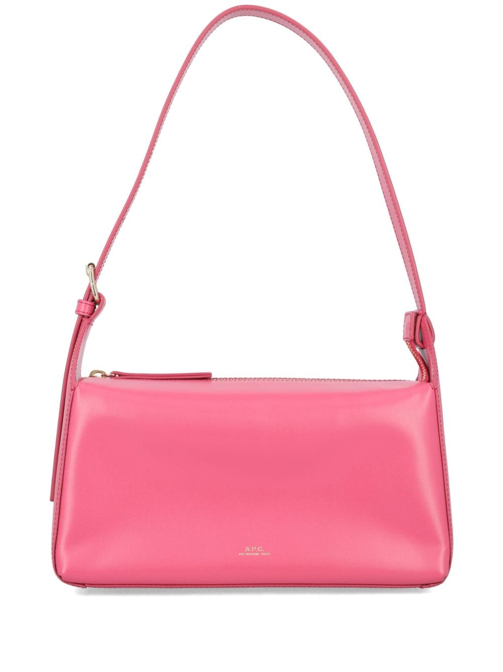 Apc Virginie Leather Shoulder Bag In Pink