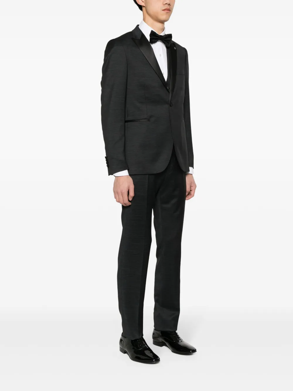 Affordable Tagliatore melange three-piece suit Men