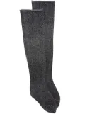 Maison Close lurex-detail stockings - Black