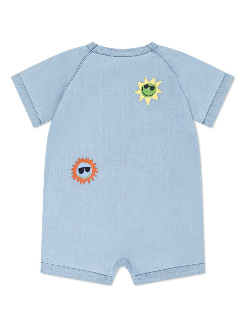 Stella McCartney Kids Babypakje van spijkerstof met zonapplicatie - Blauw