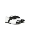 MONTELPARE TRADITION bow-detail ballerina shoes - White