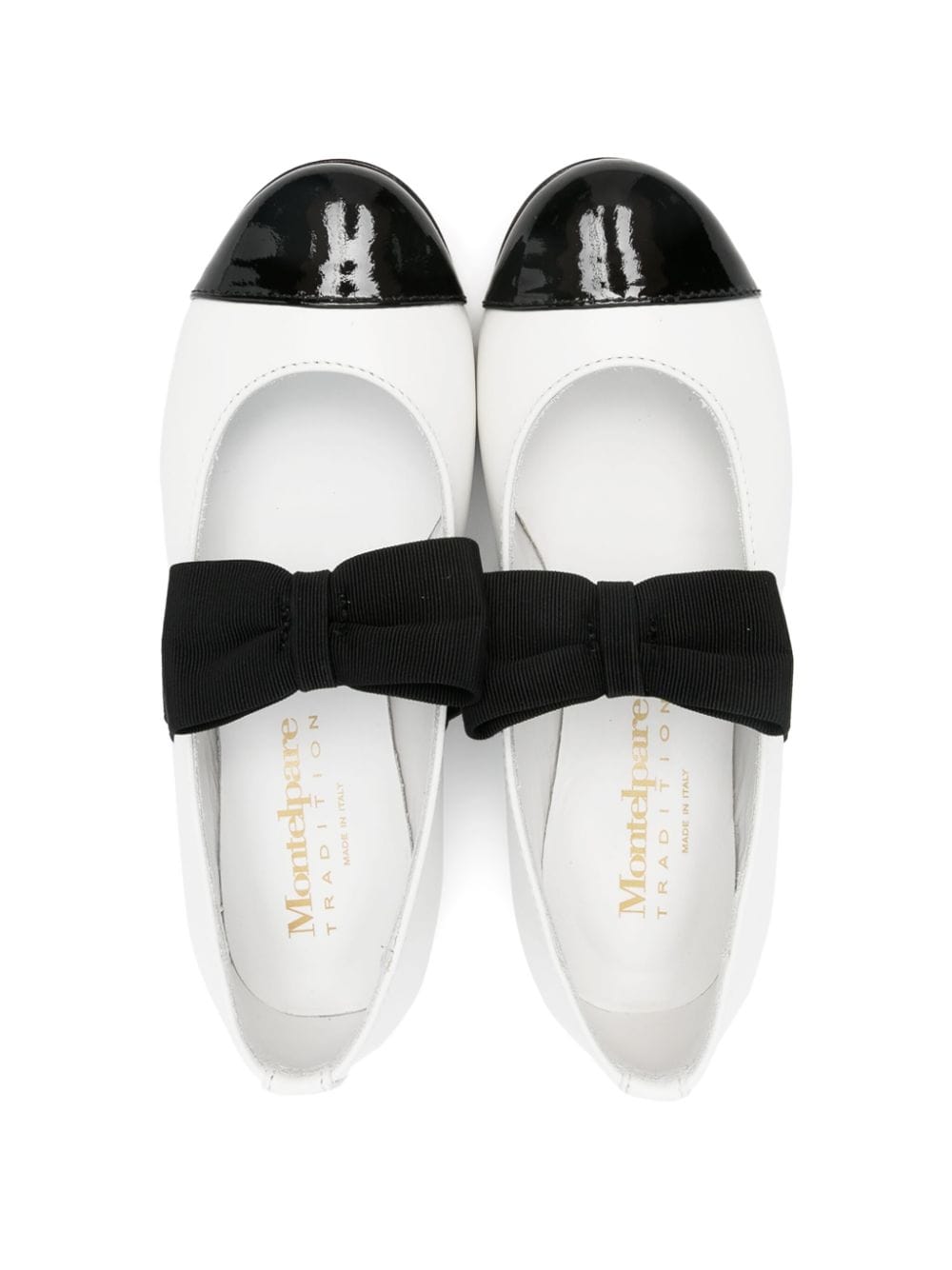 Shop Montelpare Tradition Bow-detail Ballerina Shoes In White