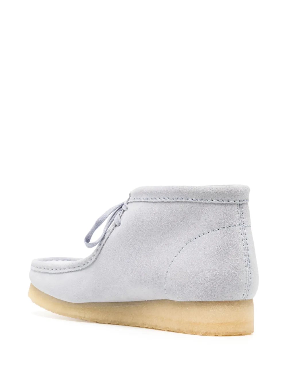 Clarks Wallabee Suede Boots In Blue