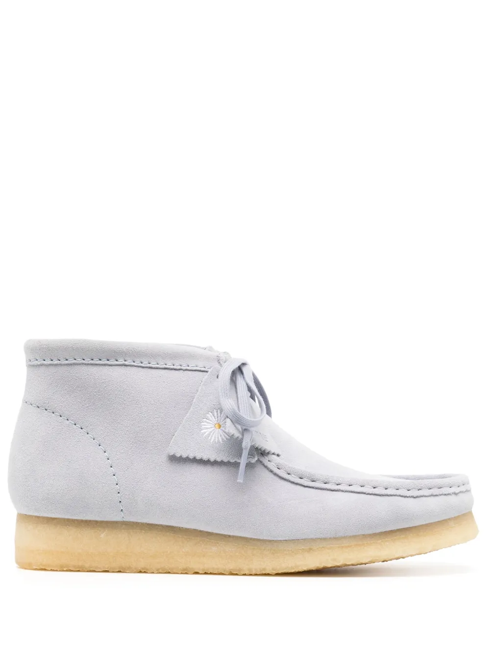 Clarks Wallabee Suede Boots In Blue