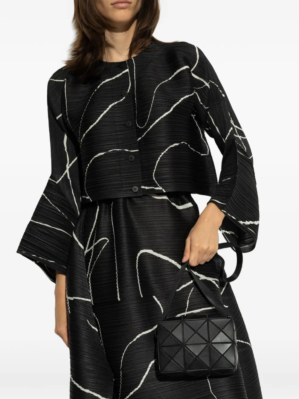 Bao Bao Issey Miyake Lucent Matte cross body bag - Nero