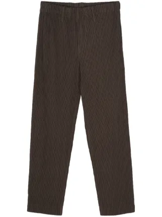 ISSEY MIYAKE プリーツパンツ ダークブラウン Homme Plissé Issey Miyake Tailored Pleats 1 パンツ