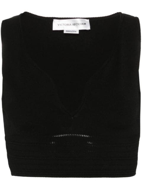 Victoria Beckham sweetheart-neck cropped top