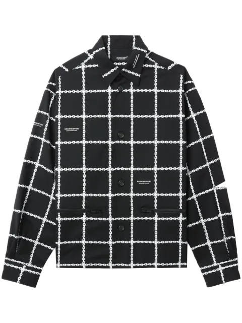Undercover graphic-print cut-out shirt