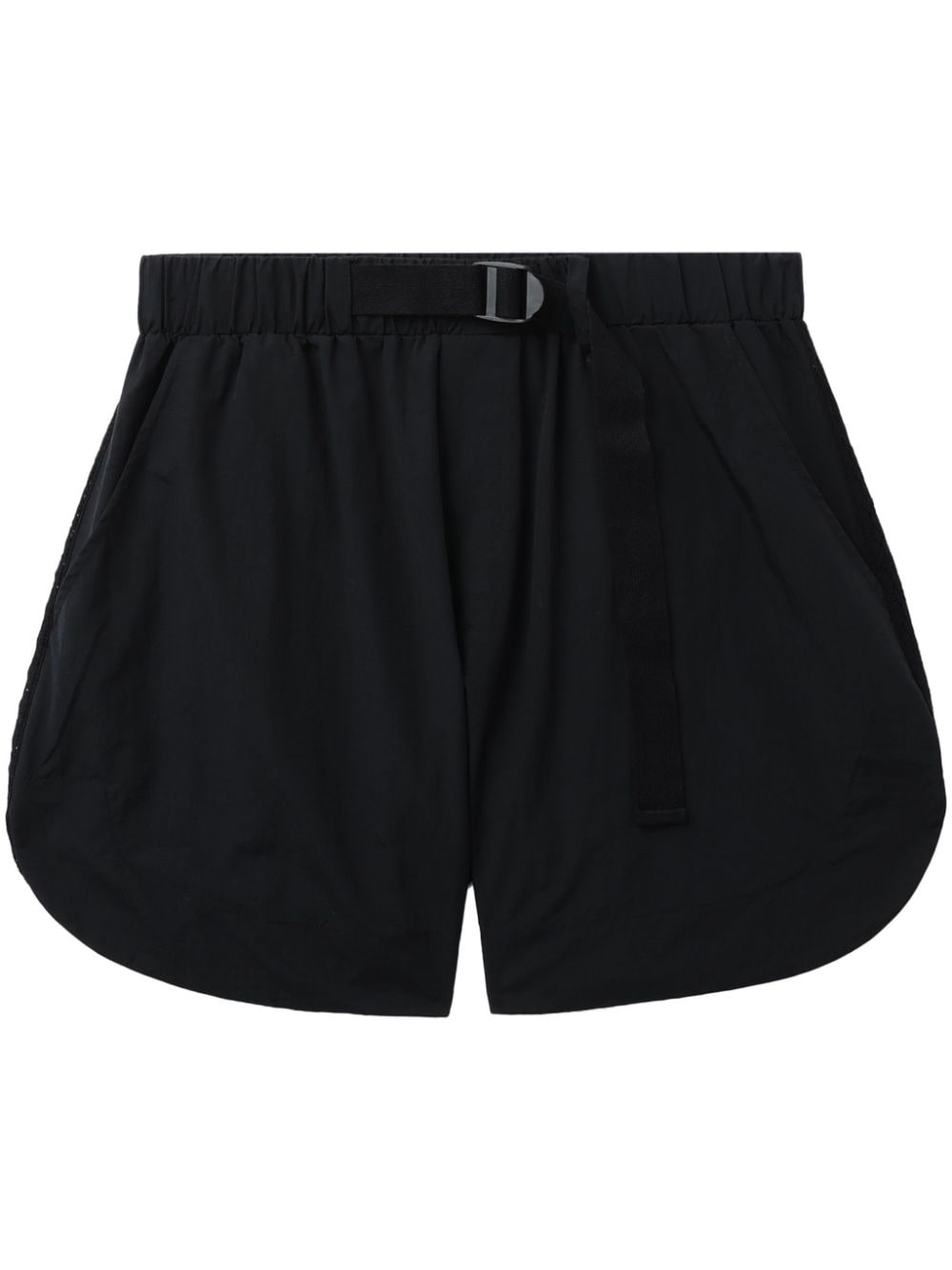 Sea Plain Belted Shorts In Schwarz