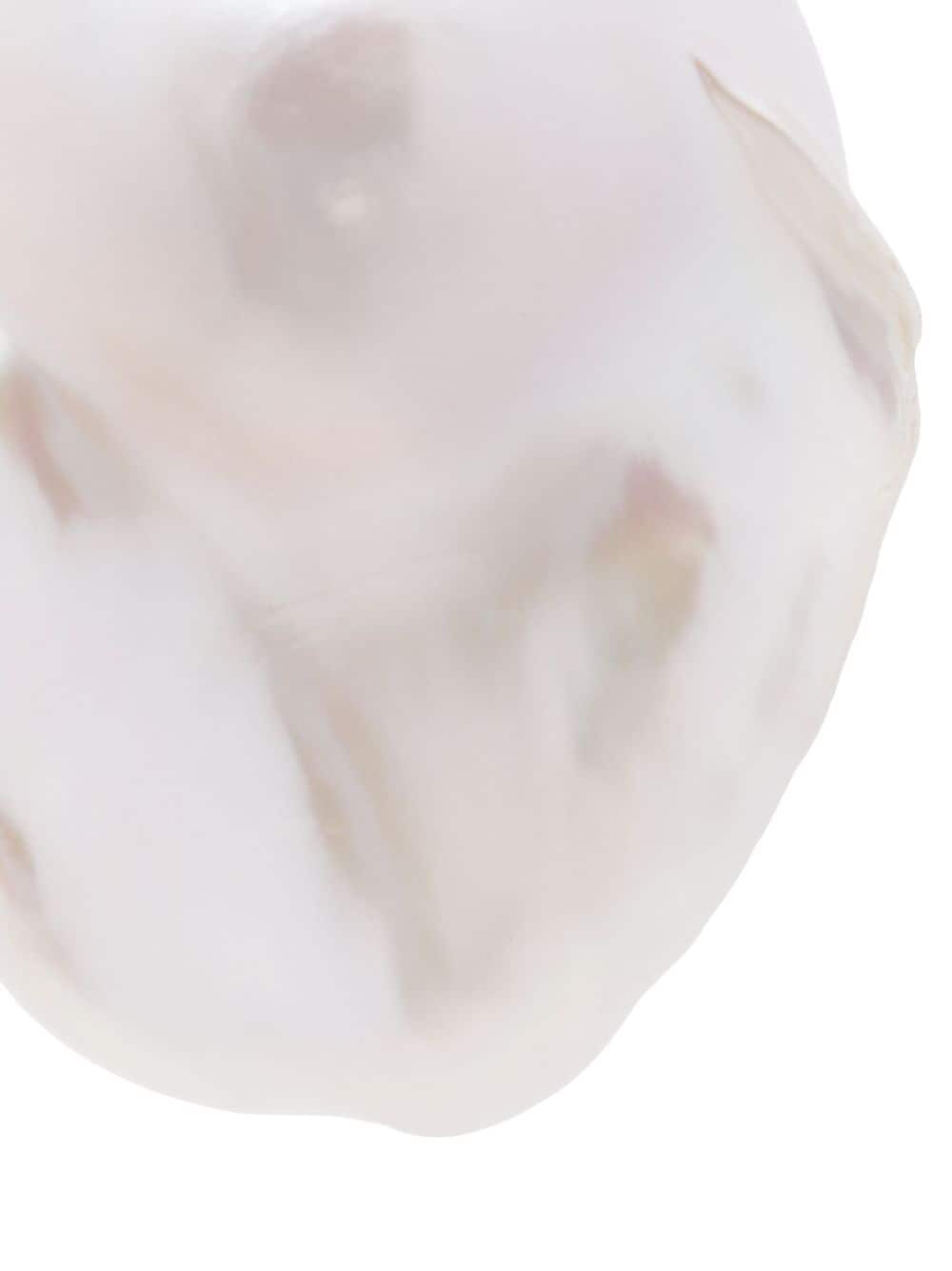 Shop Simone Rocha Pearl-pendant Earings In White