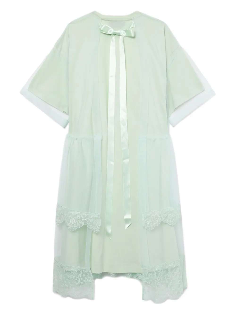 simone rocha green dress Simone Rocha Women's Sheer Sequin Tulle Shift Dress In Multicolour