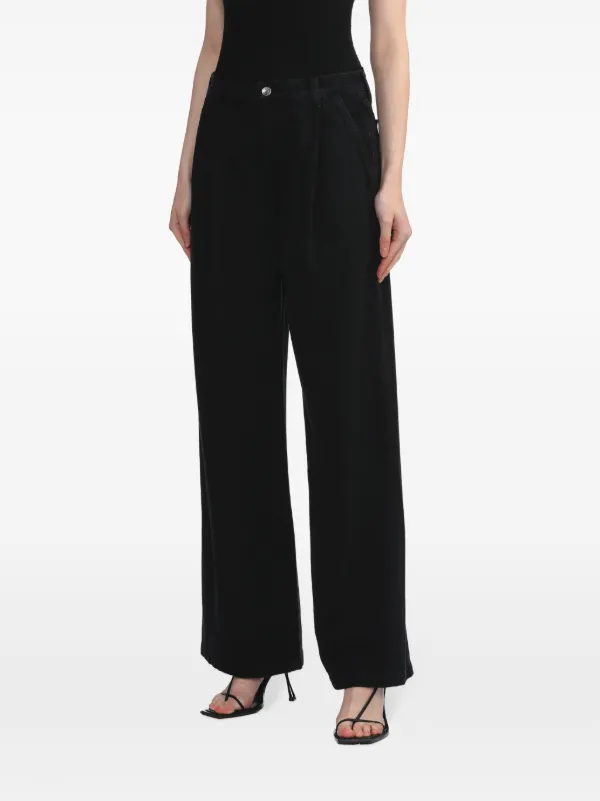AGOLDE Ellis ワイドジーンズ | ブラック | FARFETCH JP