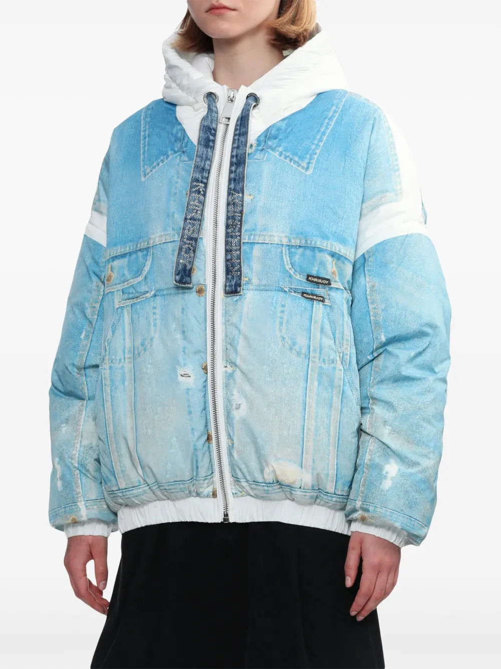 Khrisjoy Denim jack Blauw