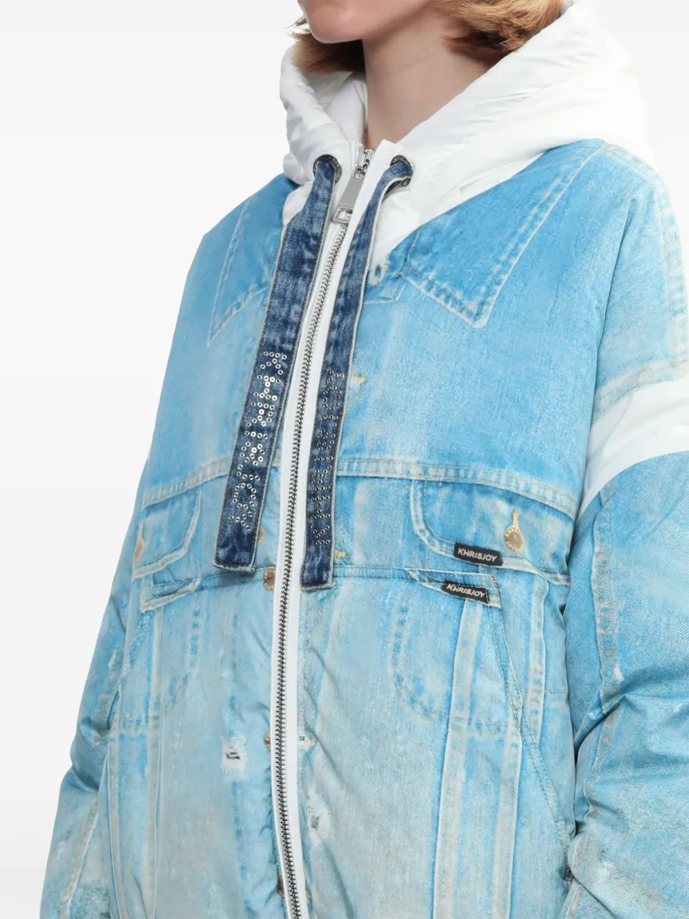 Khrisjoy Denim jack Blauw