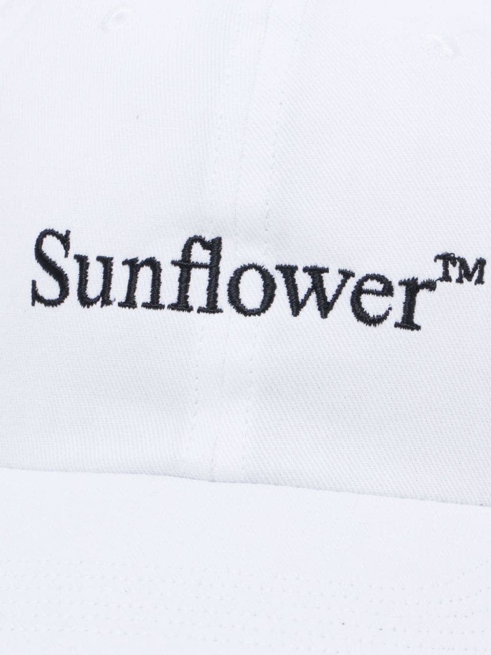 Sunflower Katoenen pet met geborduurd logo Wit