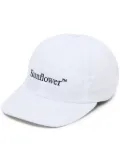 Sunflower logo-embroidered cotton cap - White