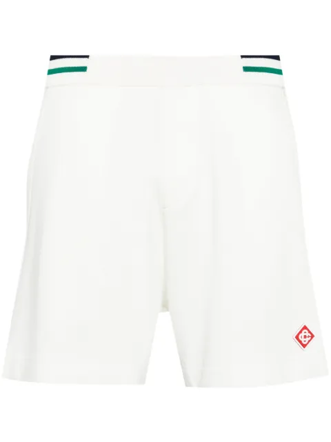 Casablanca short en jersey à logo appliqué