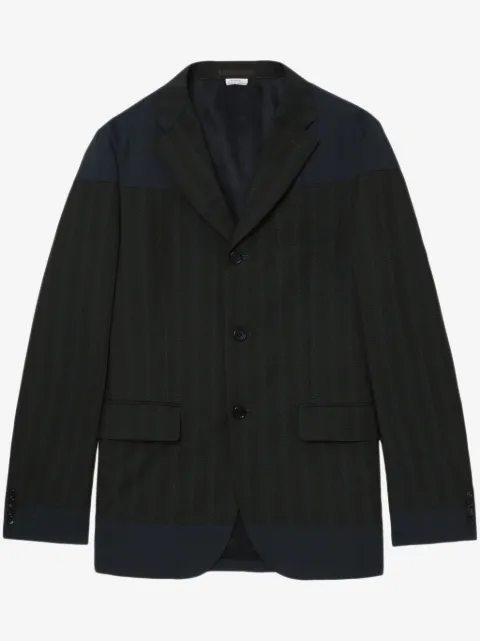 Comme des Garçons Homme Deux panelled striped blazer