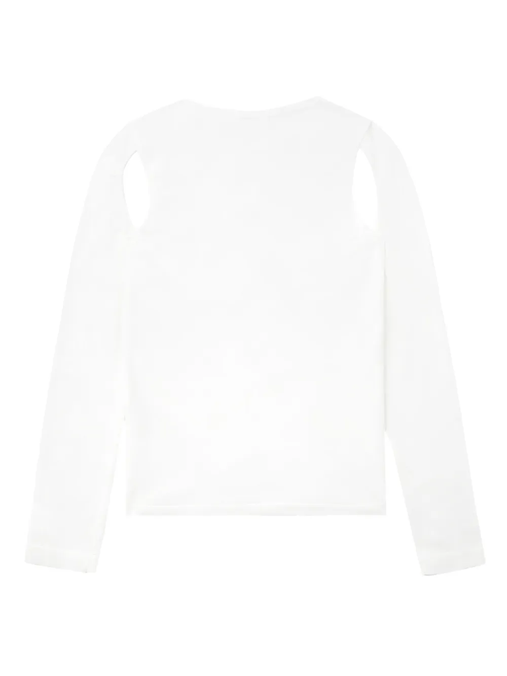 Helmut Lang カットアウト ファインニットセーター | ホワイト
