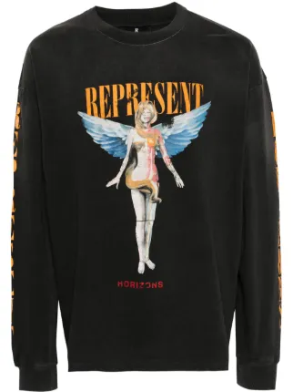 Represent Reborn Cotton T-shirt | Black | FARFETCH TH