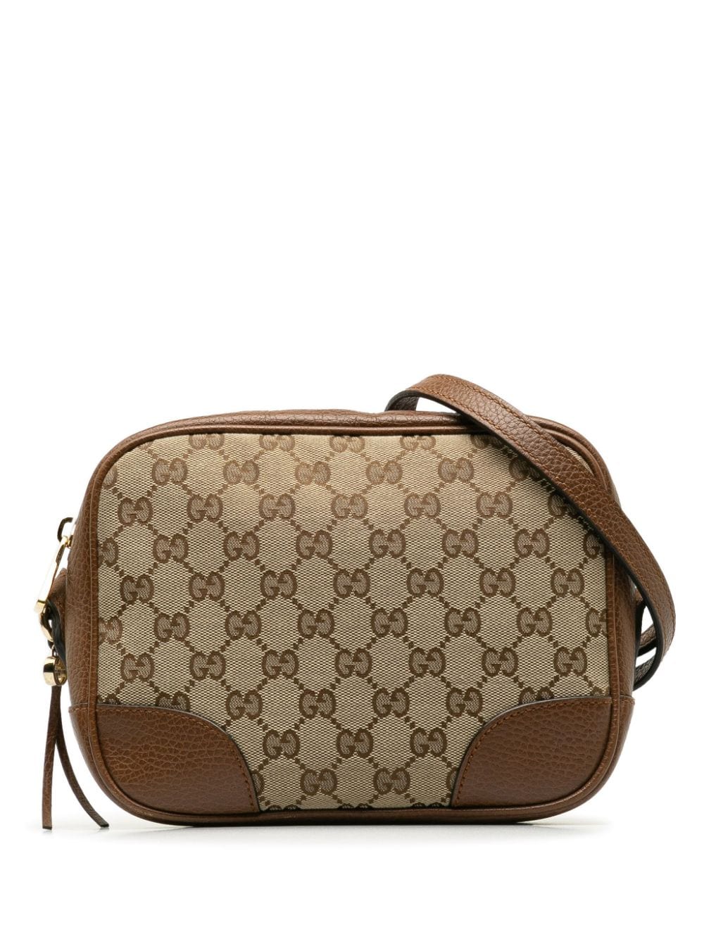 Pre-owned Gucci 2010-2015 Gg Canvas Shoulder Bag In 褐色