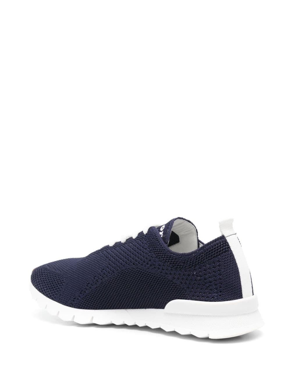 Shop Kiton Logo-embroidered Sneakers In Blue