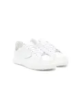 Philippe Model Kids logo-patch leather sneakers - White