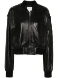 Halfboy leather bomber jacket - Black