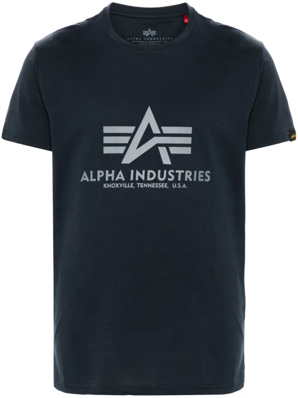 Alpha Essentials Rubber Logo T-Shirt | Alpha Industries - Foto 5