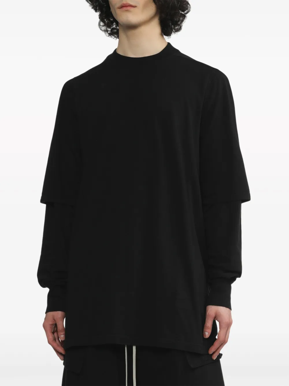 Rick Owens DRKSHDW double-layered Cotton T-shirt | Black | FARFETCH AZ