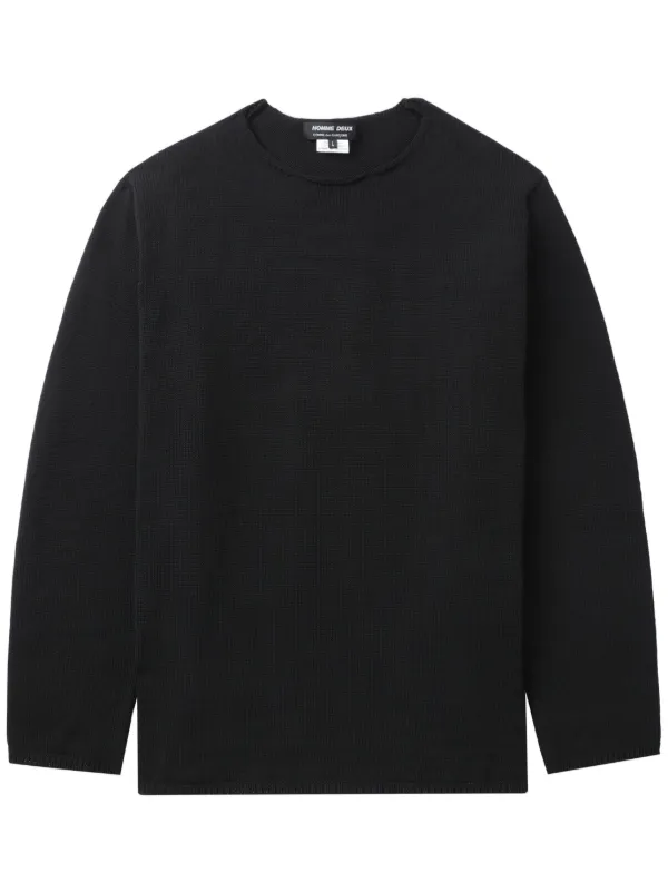 Comme Des Garcons Homme Deux Pull a Manches Longues Noir FARFETCH MA