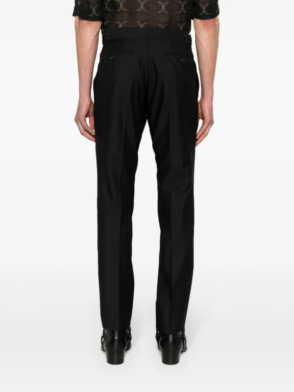 TOM FORD mid-rise Tailored Trousers | Black | FARFETCH