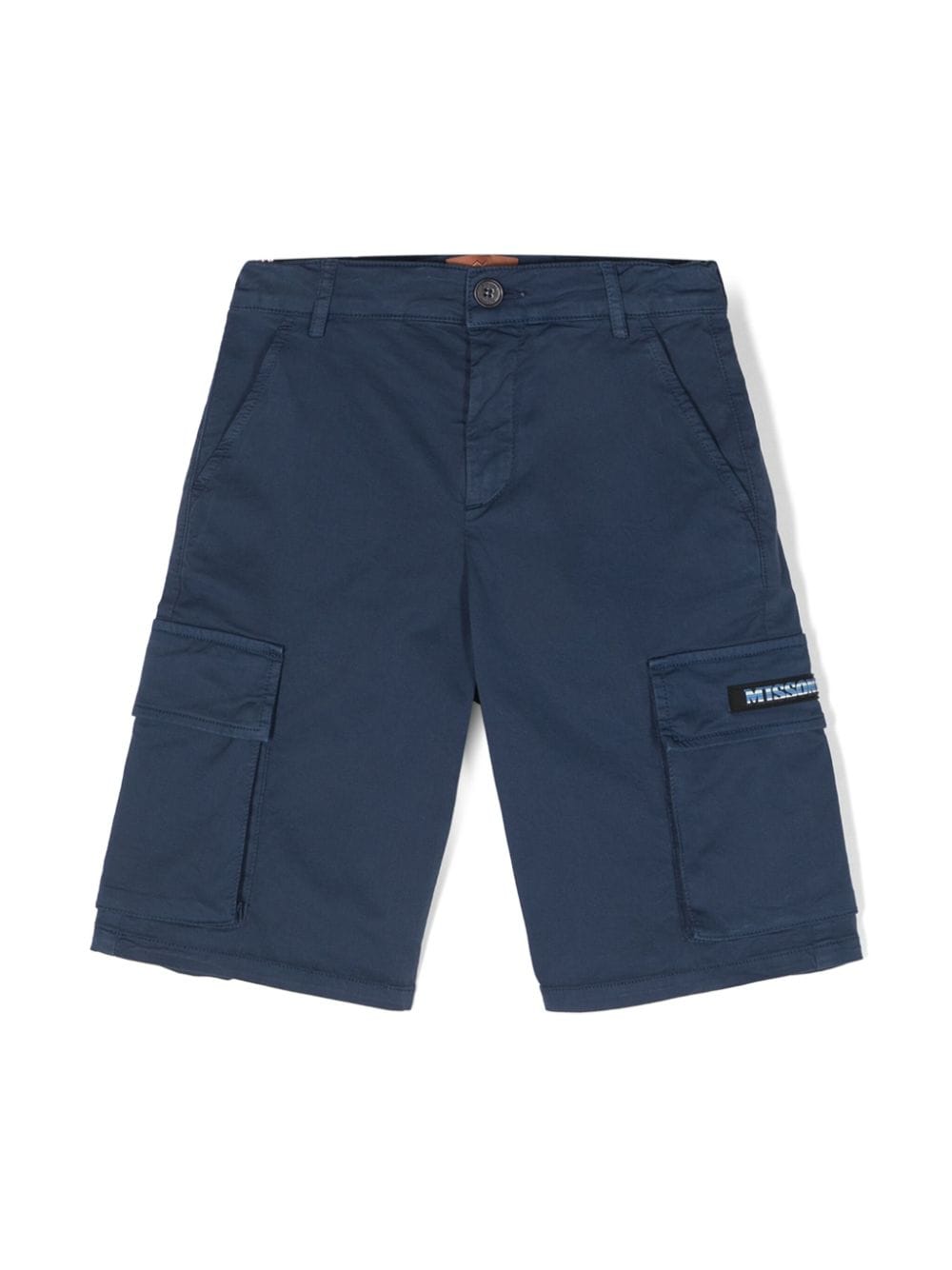 Missoni Logo-patch Cargo Shorts In 蓝色