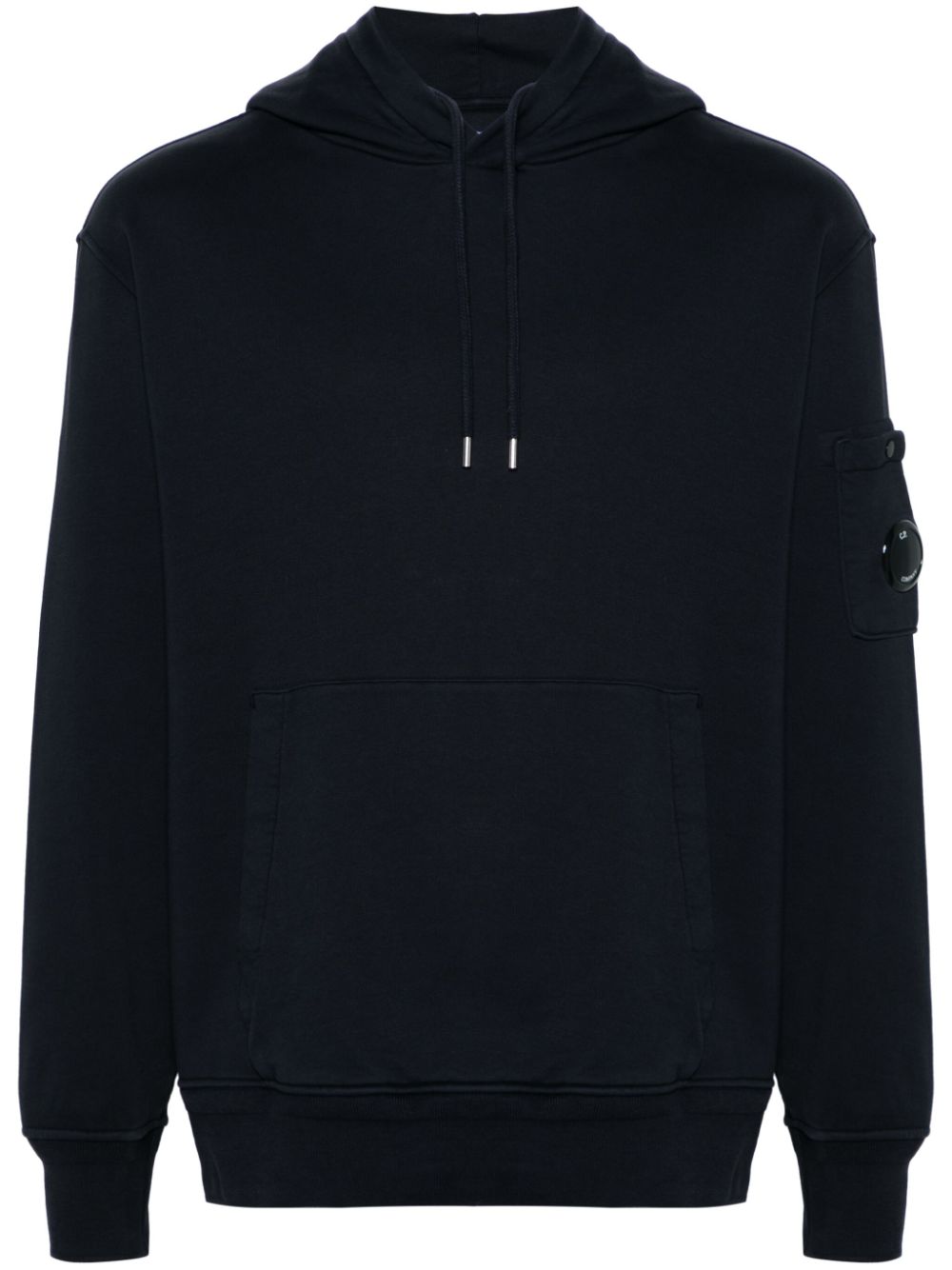 C.P. Company Diagonal Fleece katoenen hoodie Blauw