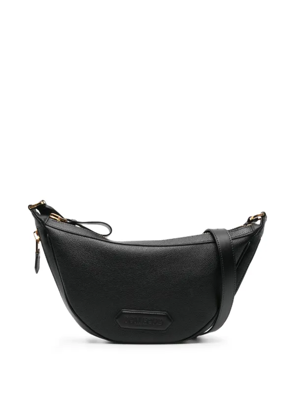 【関税&送料込み】Tom Ford Crescent Leather Bag TOM FORD Crescent Leather Shoulder Bag | Black | FARFETCH