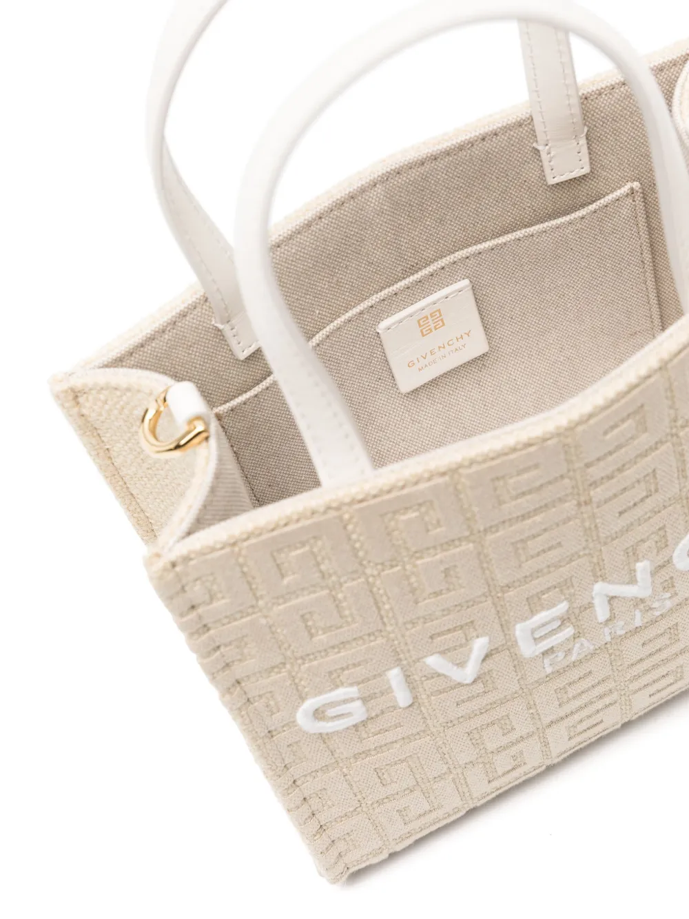 Shop Givenchy Mini G-tote Bag In Neutrals