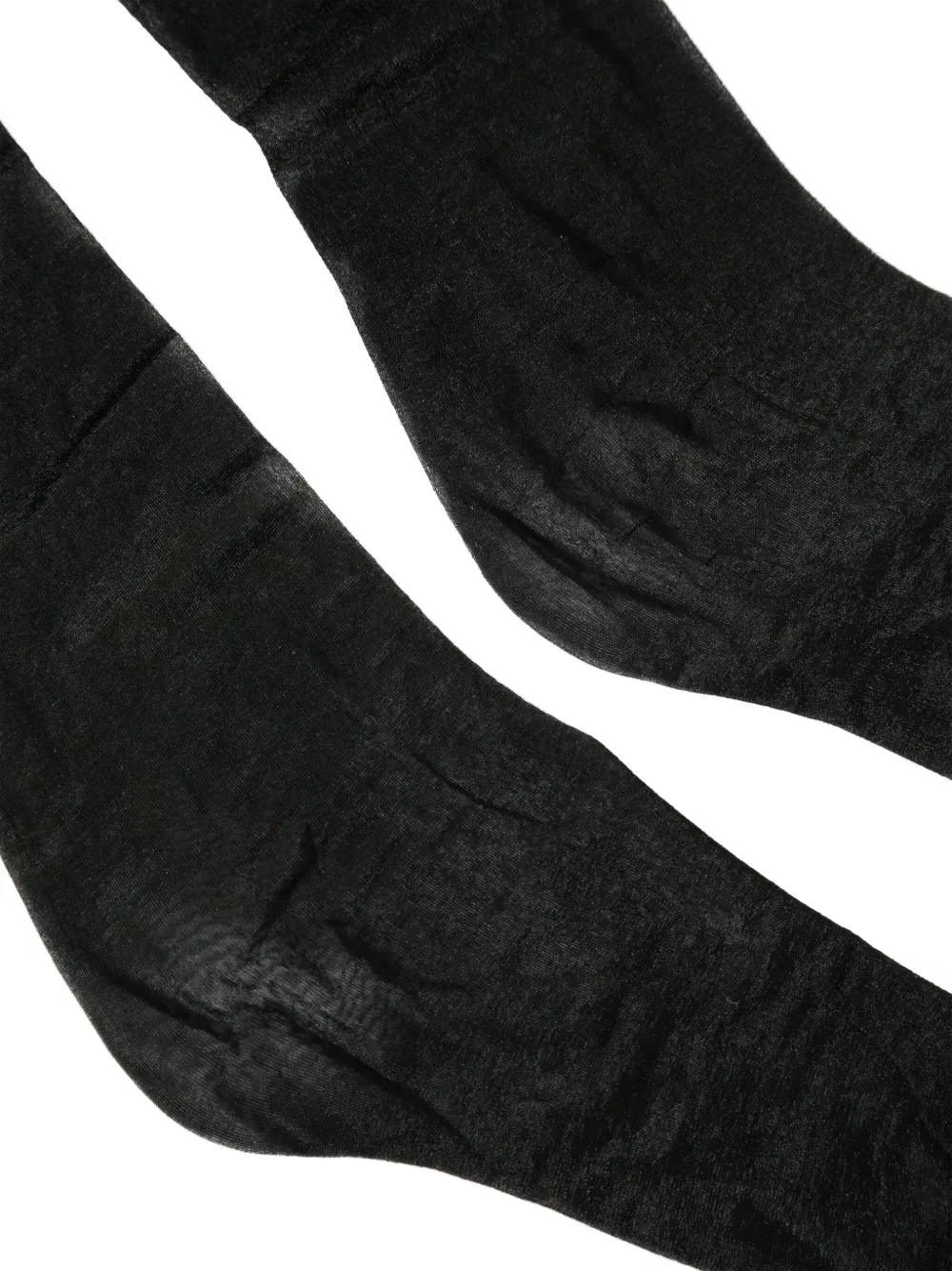 Maison Close Satijnen high waist panty Zwart