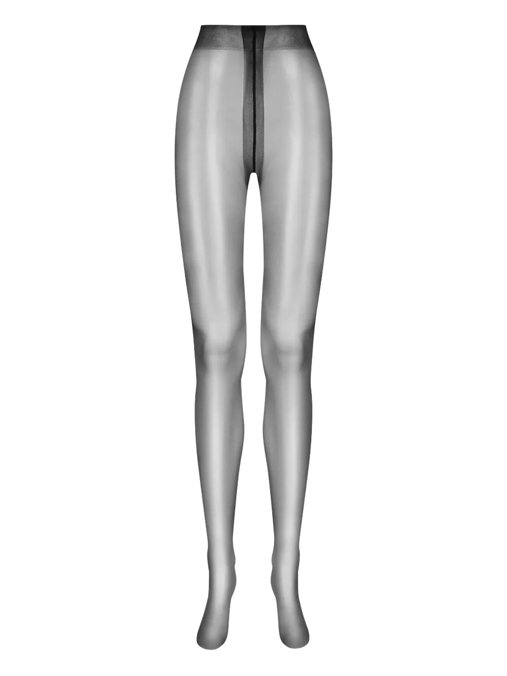 Maison Close satin high-waisted tights | Black | Image 1