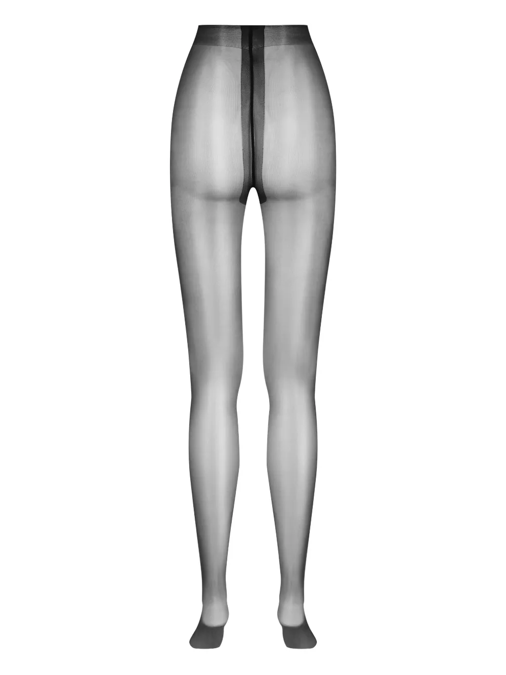 Maison Close Satijnen high waist panty Zwart