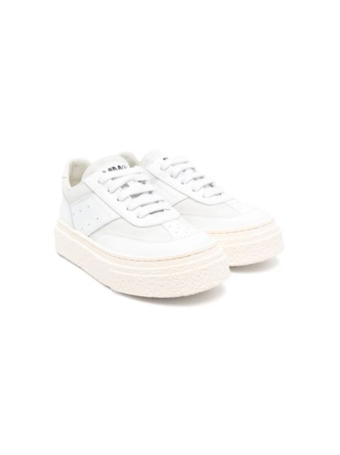 MM6 Maison Margiela Kids low-top leather sneakers