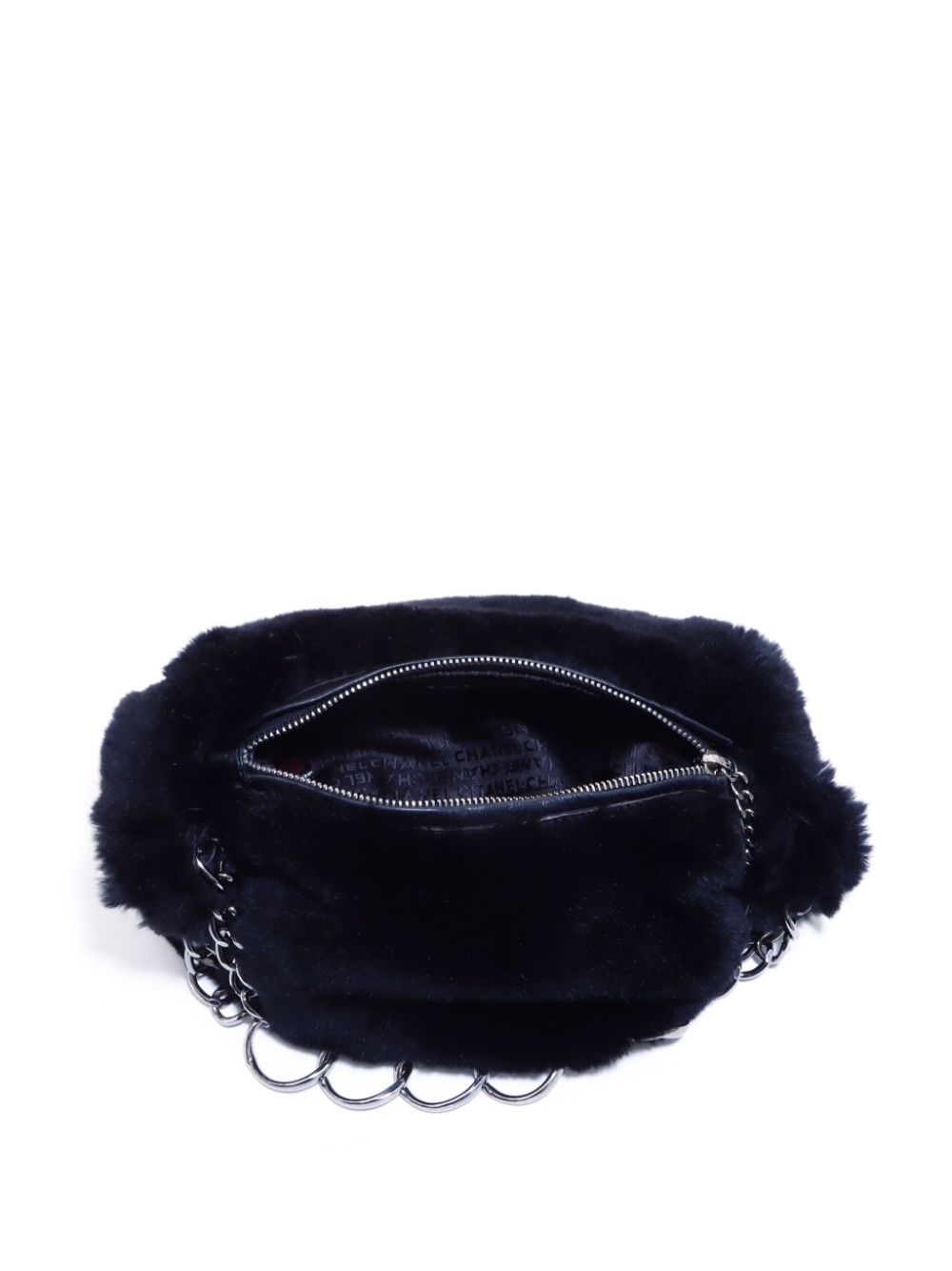 CHANEL 2002-2003 faux-fur shoulder bag Women