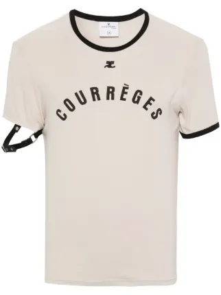 Courrèges バックル Tシャツ | ニュートラル | FARFETCH JP Courrèges バックル Tシャツ | ニュートラル | FARFETCH JP