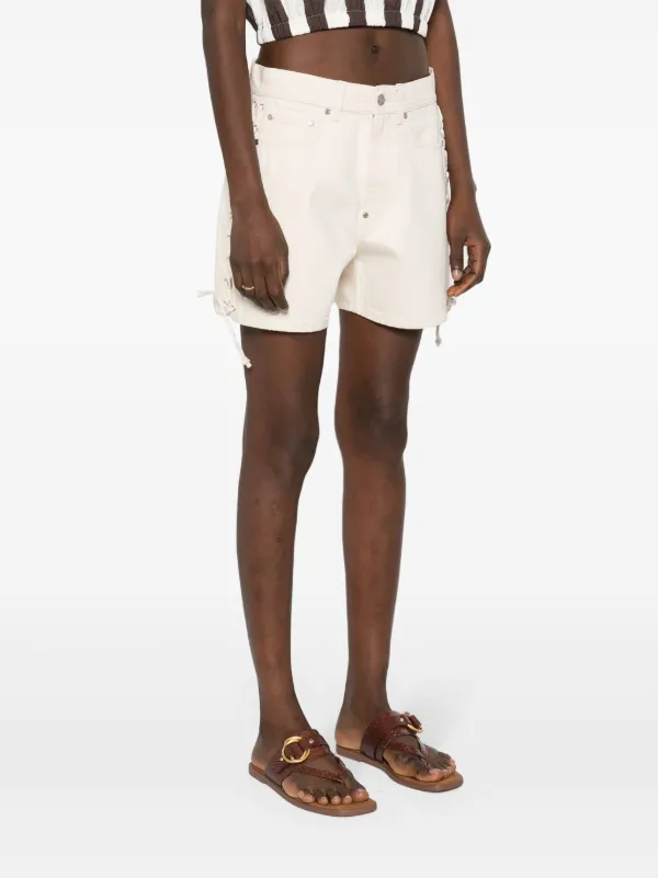 ショートパンツ Stella Mccartney Cotton Shorts Stella McCartney lace-up Cotton Shorts | Neutrals | FARFETCH