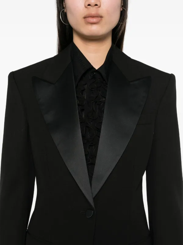 【送料&関税込】Stella McCartney Black Wool Blazer STELLA MCCARTNEY Wool-twill blazer | THE OUTNET