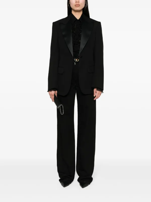 Stella McCartney Wool single-breasted Blazer | Black | FARFETCH