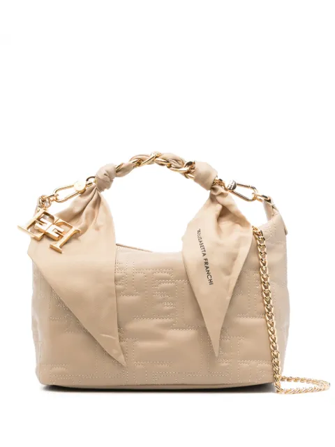 Elisabetta Franchi logo-embroidered tote bag