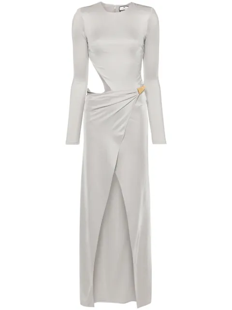 Elisabetta Franchi asymmetric cut-out long dress