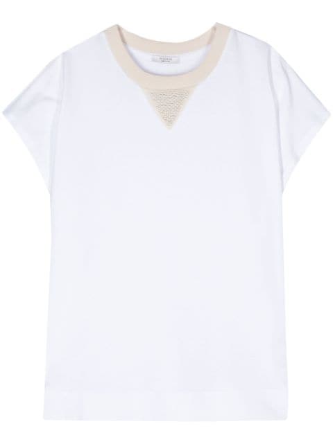Peserico cap-sleeve cotton T-shirt