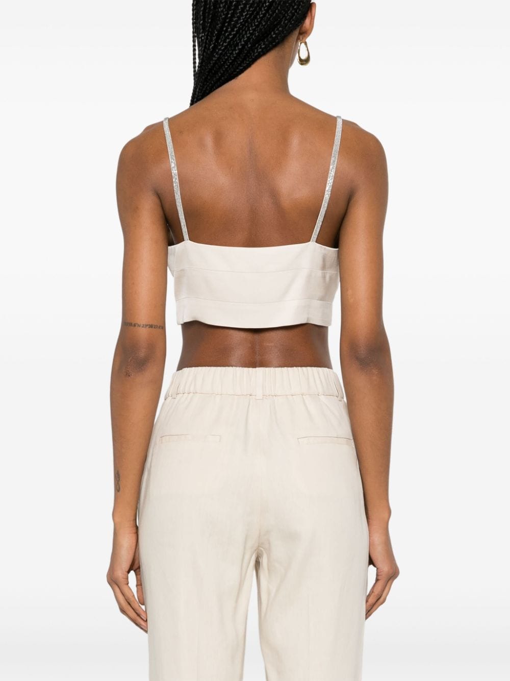 Peserico Cropped top Beige