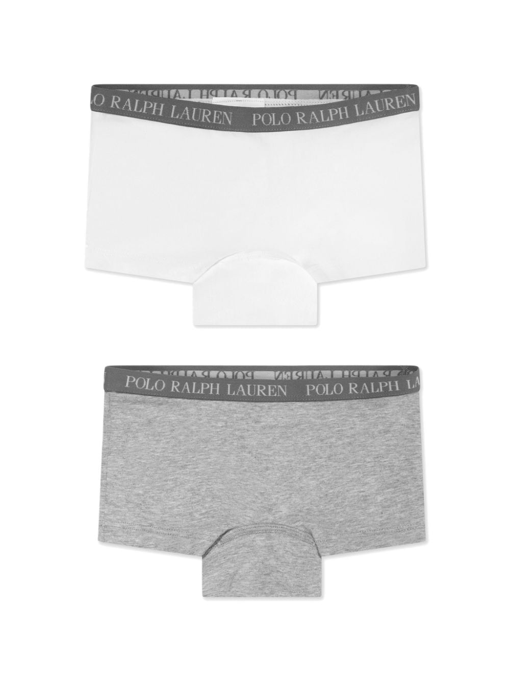 Ralph Lauren Kids Twee boxershorts met logoband Grijs